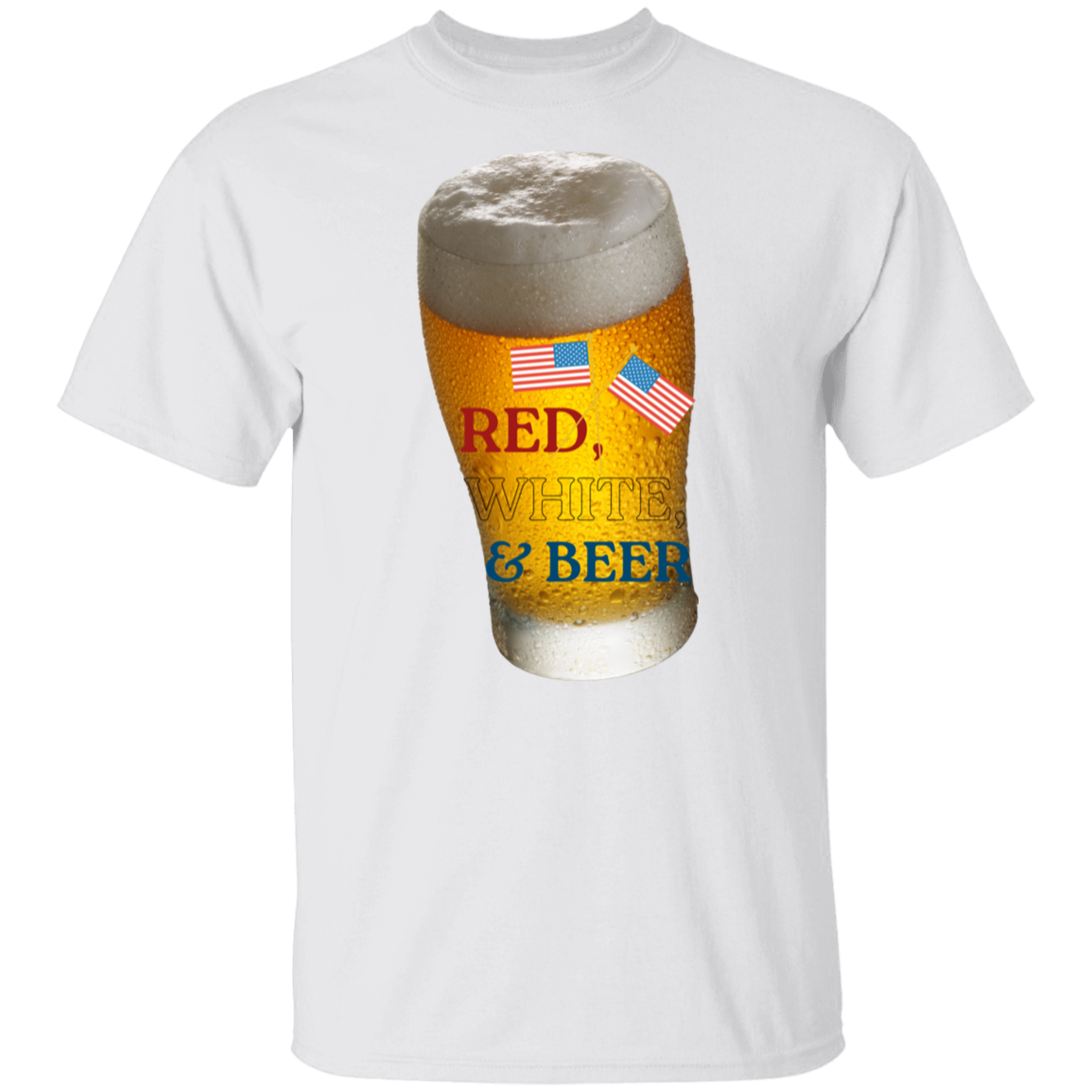 RED, WHITE, & BEER T-SHIRT