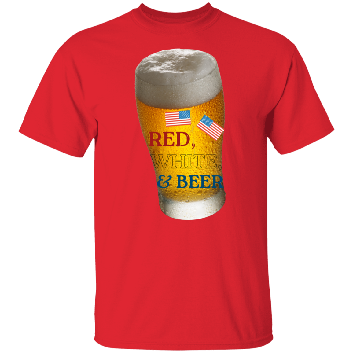 RED, WHITE, & BEER T-SHIRT