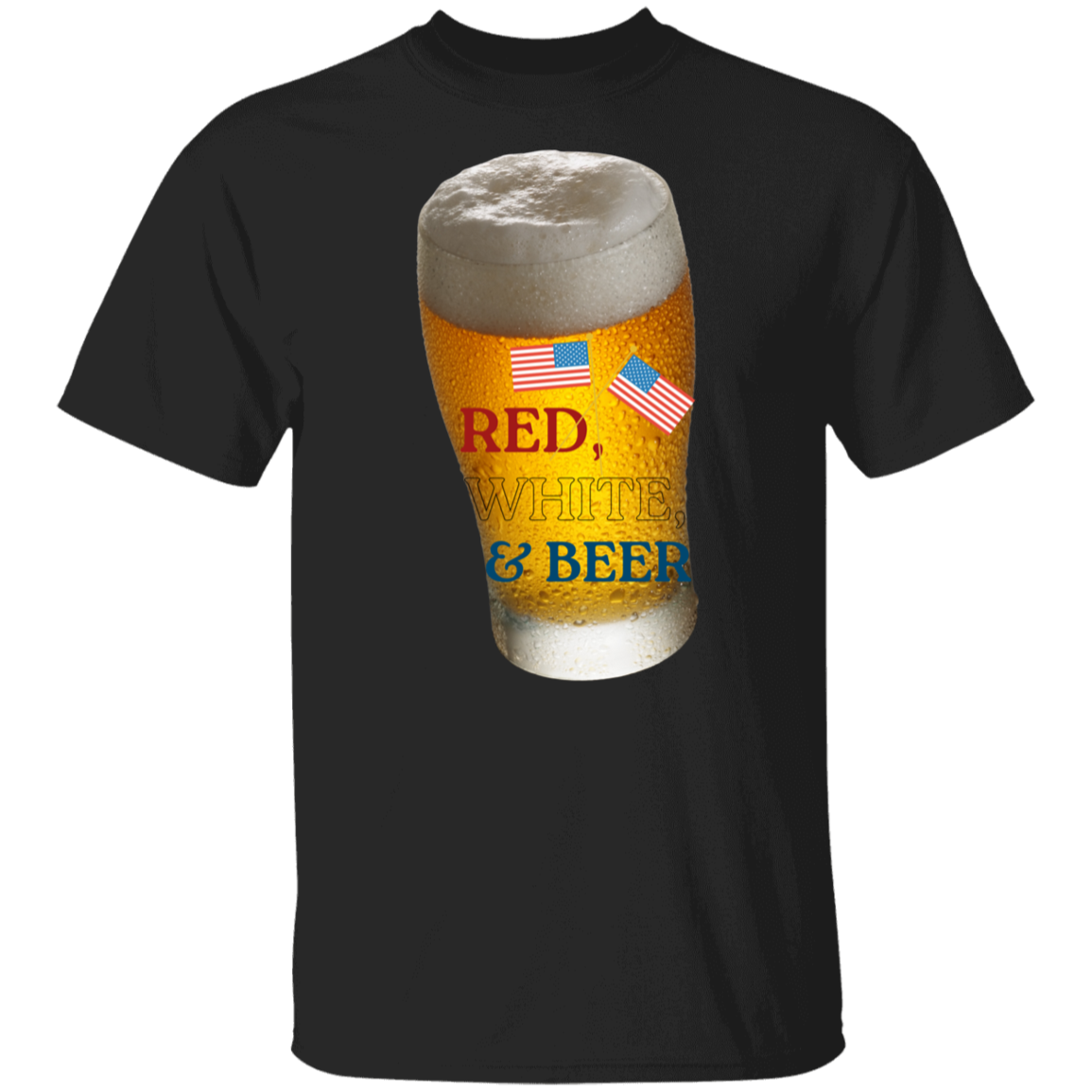 RED, WHITE, & BEER T-SHIRT