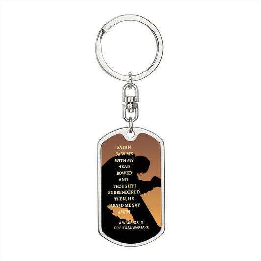 Warrior - Dog Tag Key Chain