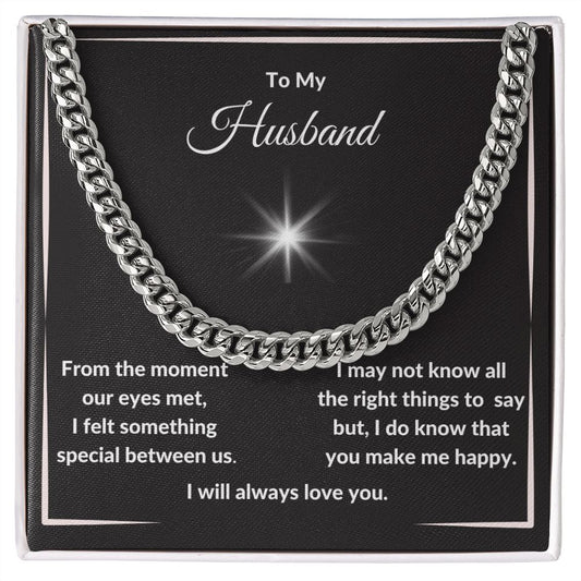 To My Husband - Cuban Link Chain