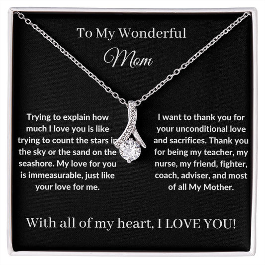 To My Wonderful Mom - Alluring Beauty Necklace