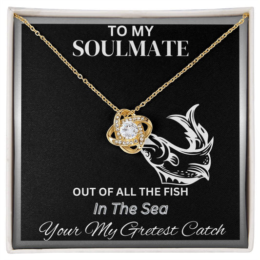 SOULMATE - MY GREATEST CATCH | LOVE KNOT NECKLACE