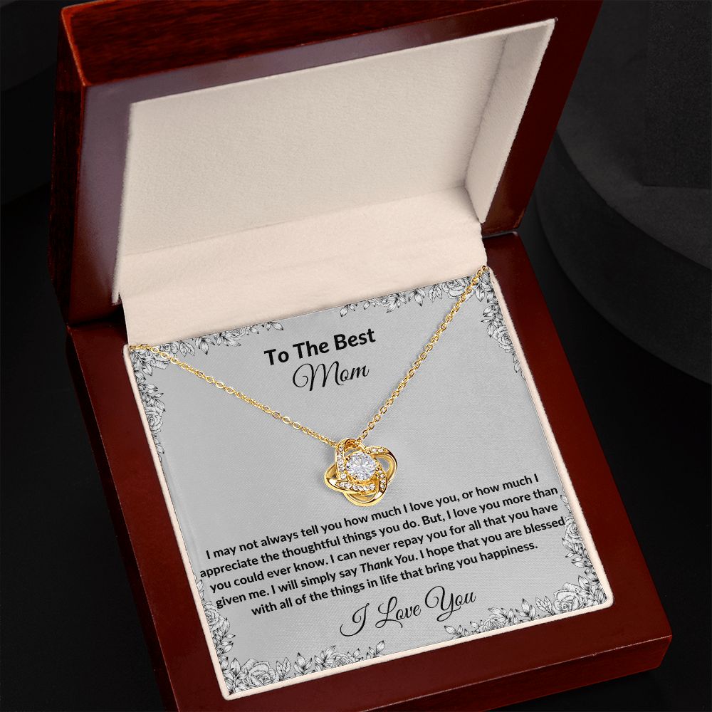 To The Best Mom - Love Knot Necklace