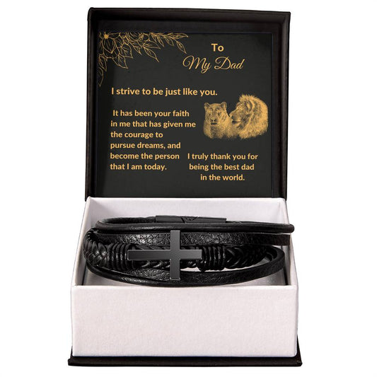 My Dad  Bracelet - Lion Card